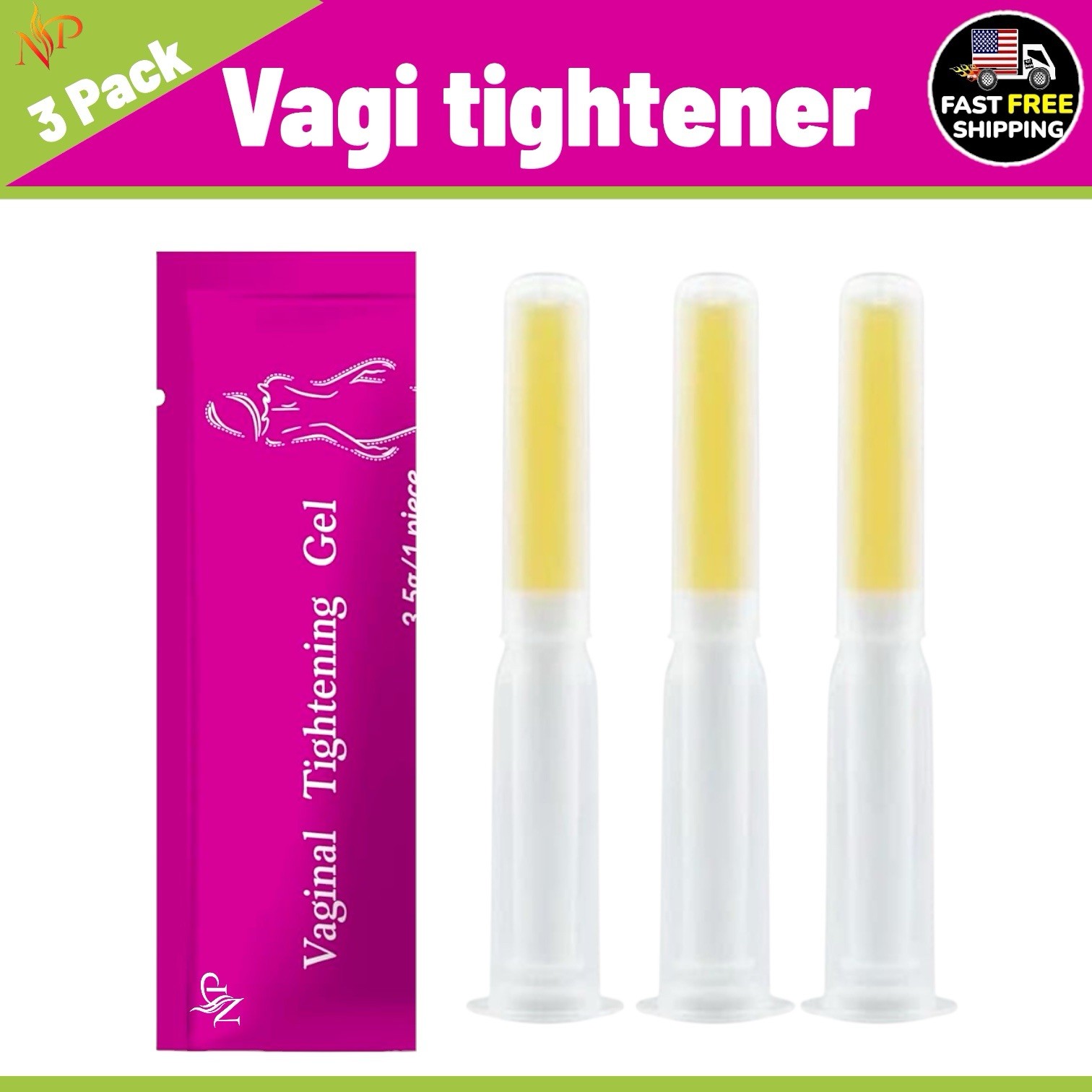 Orginal Vaginal Vagina Tightener Gel Cream Natural 0.46 Fl Tightening Gel (3 Pac
