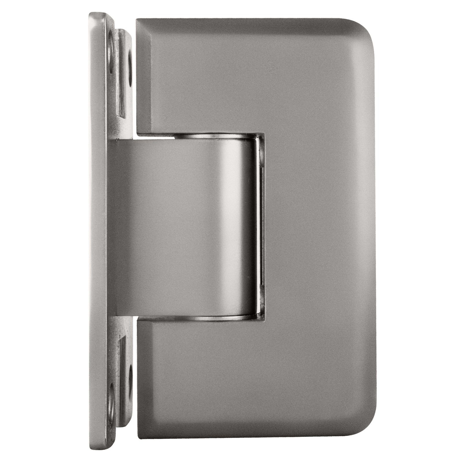 Satin Chrome Cologne 337 Series Adjustable Wall Mount 'H' Back Plate Hinge