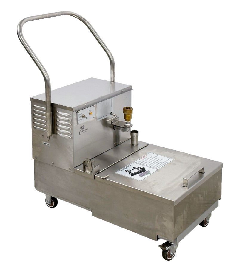 NEW 85 Portable Fryer Oil Filter Cart Machine Commercial Filtration System 110V