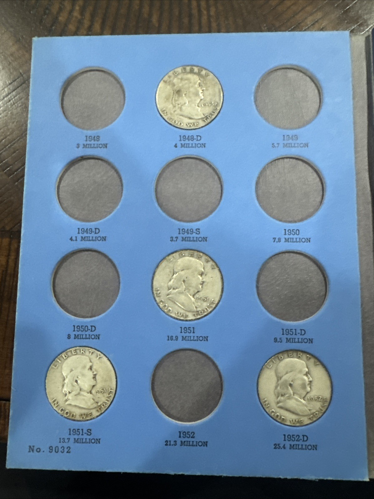Benjamin Franklin Half Dollar Collection 1948 To 1963