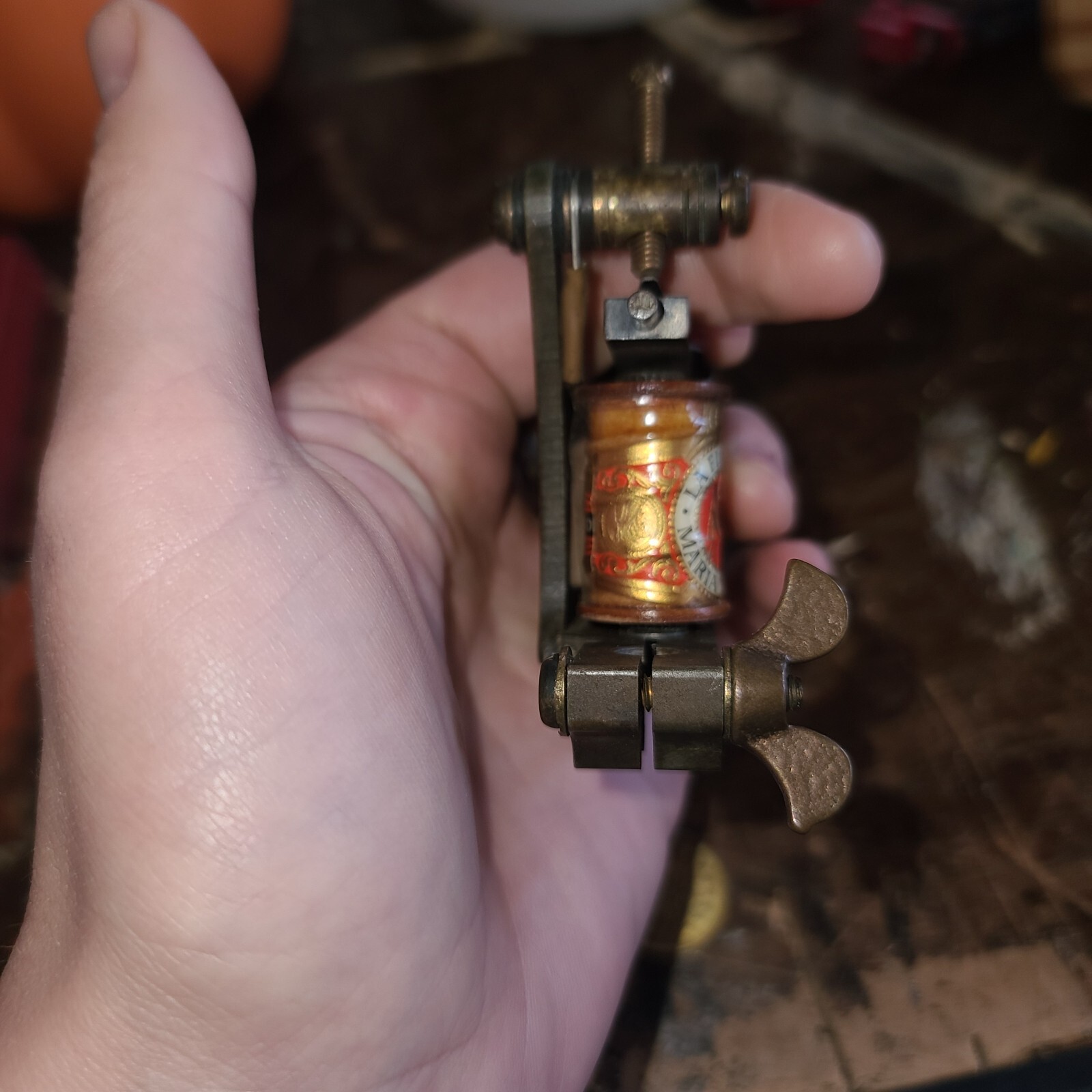 TATTOO MACHINE- Hand crafted-Bare Knuckle Irons-Chris Quidgeon-2015