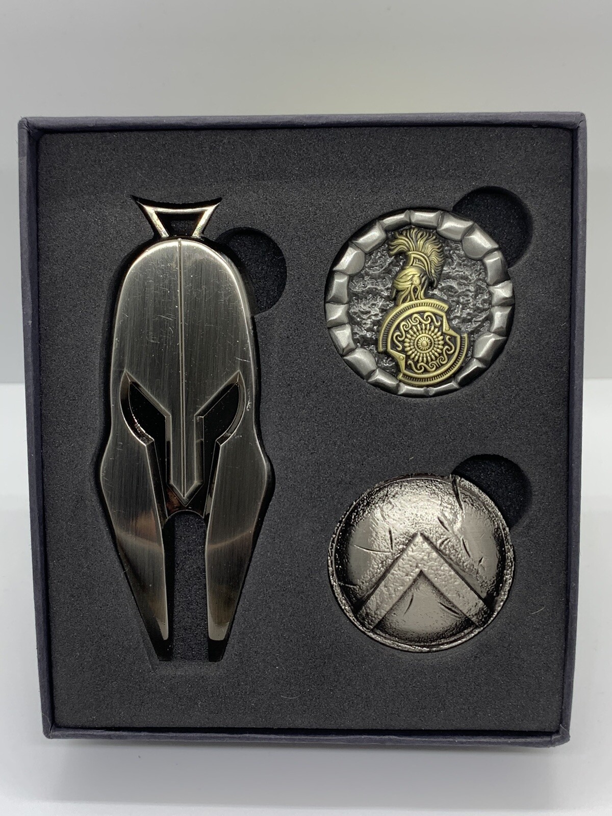 Spartan Golf Tools Combo, Divot Tool, 1 Spartan Golf Ball Marker 1 Shield Marker