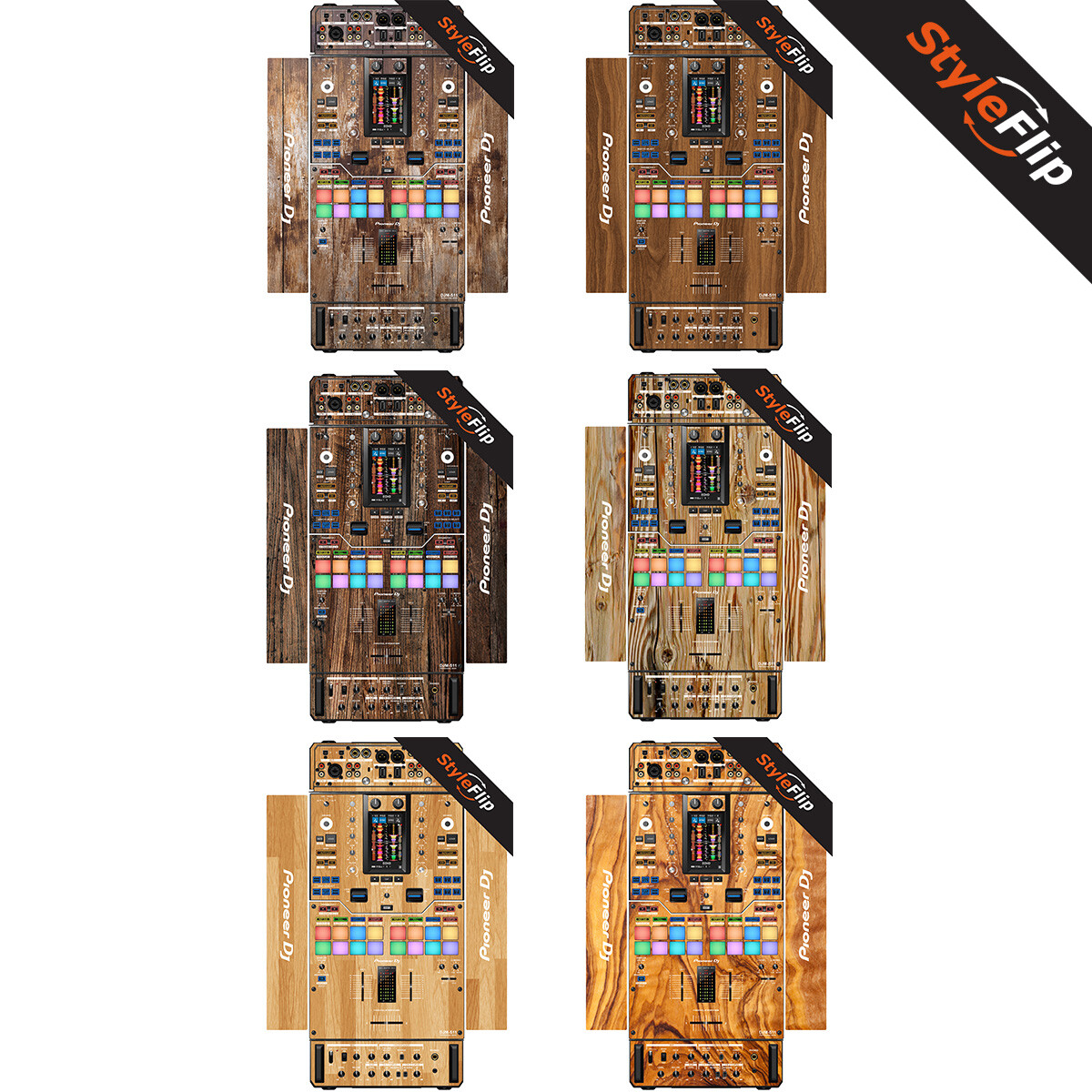 Pioneer DJM-S11 Skin | 6 Wood Designs | Protective Decal | StyleFlip Skins