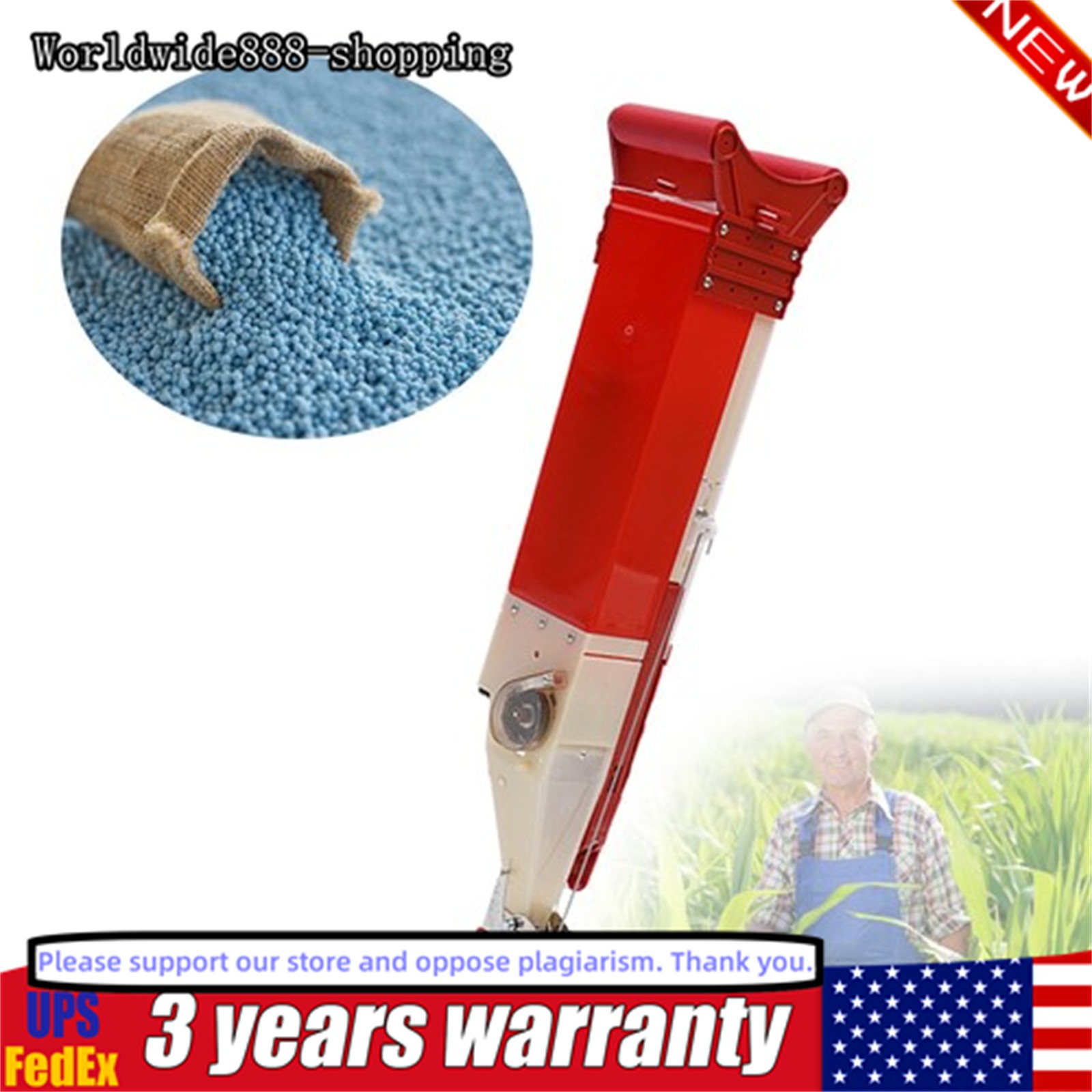 Vegetable Garden Planter Tool Handheld Manual Corn Peanut Seeder Seed Fertilizer
