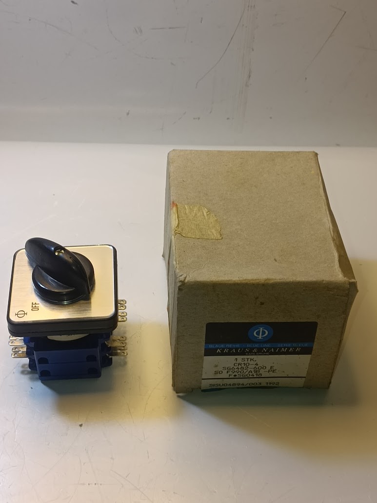 Kraus Naimer CR10-4 Rotary Switch ON/OFF 16A 380V 1 STK Marine Spare Germany New