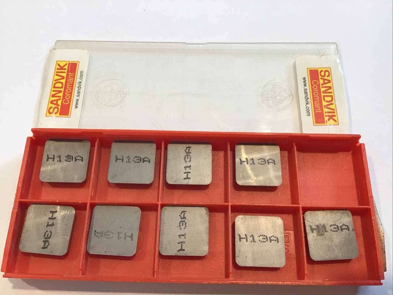 9 pcs SANDVIK Carbide Inserts SPGN 120316 Grade H13A *** SPG 424 ***