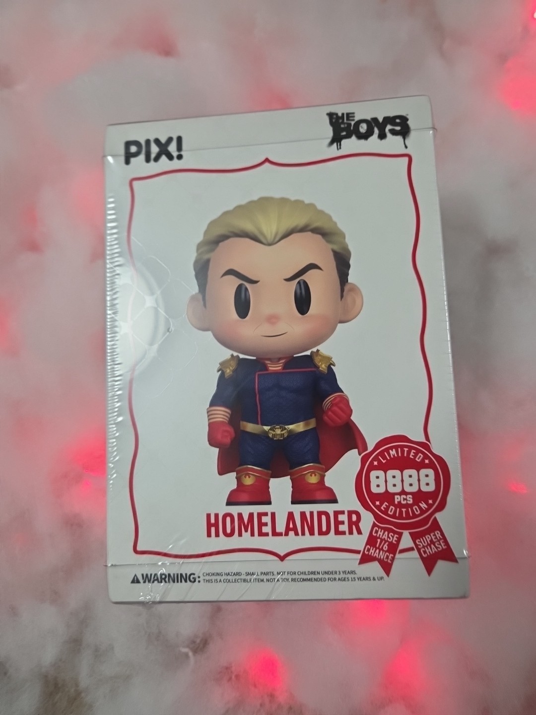 Homelander PIX! The Boys LE 8888 Sealed Box 1/6 Chase Chance Vinyl Figure