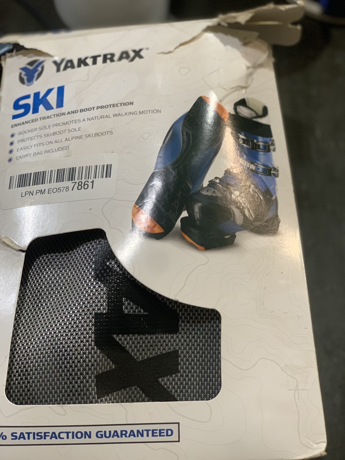 Yaktrax , Sz Lg, SkiTrax Ski Boot Tracks Traction & Protection Cleats