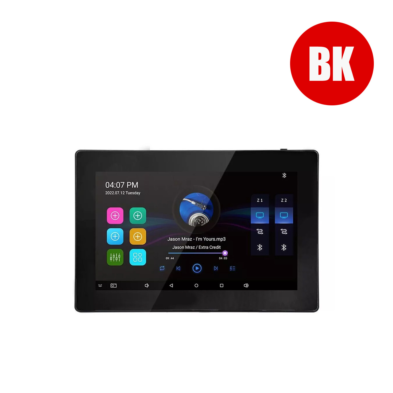 On-Wall Amplifier WIFI Touch Screen Bluetooth Android Audio 7" Background Music