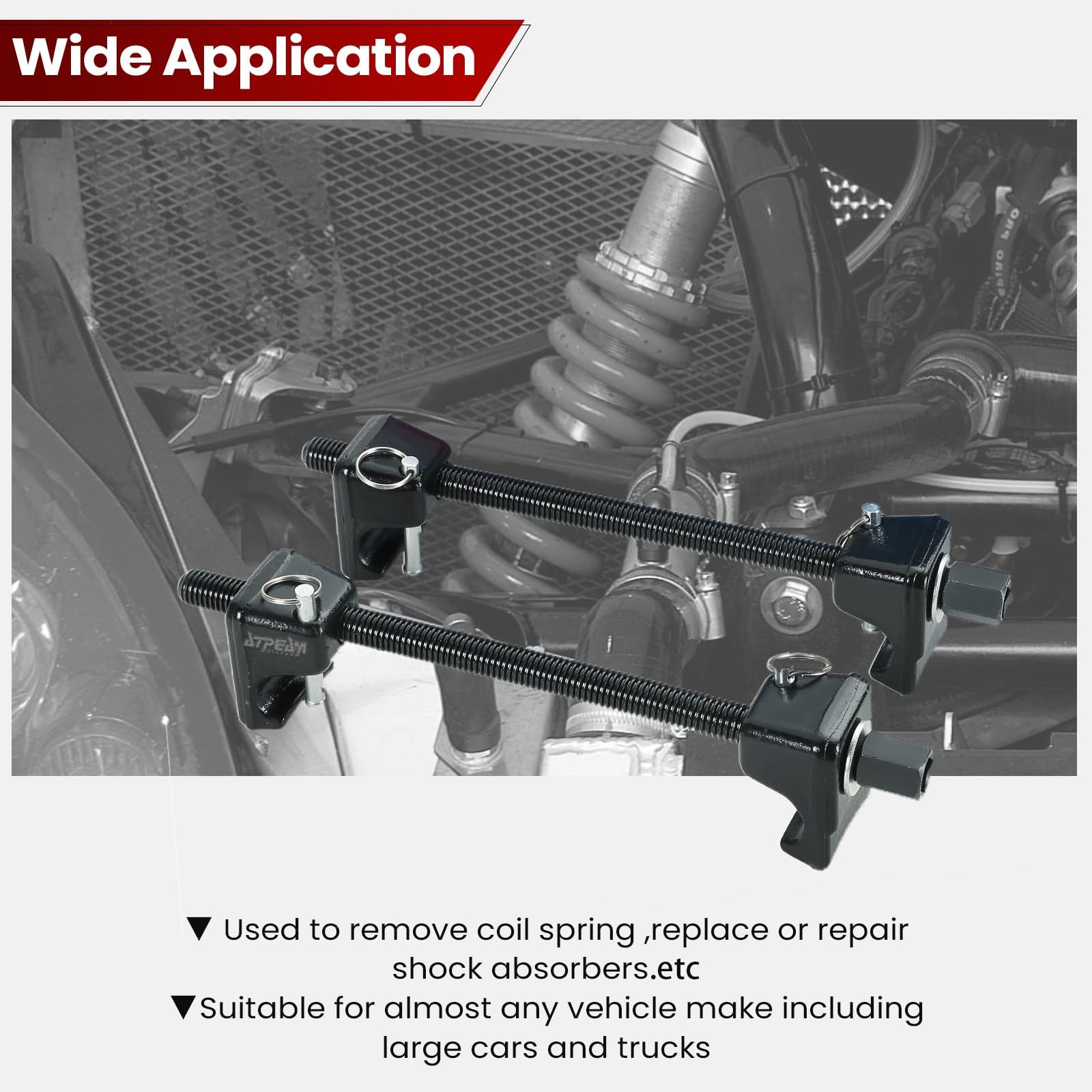 Macpherson Strut Spring Compressor 2pc Heavy Duty Coil Spring Compressor Stru...