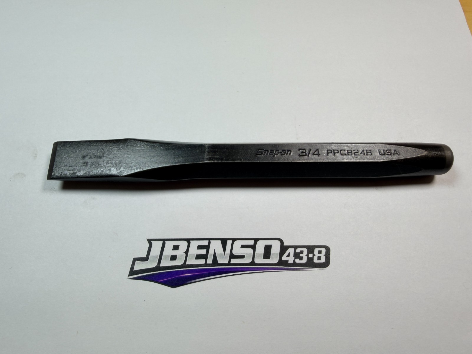 Snap-on Tools USA NEW 7-1/4" Length 3/4" Flat Chisel PPC824B