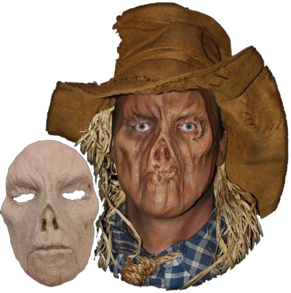 Scarecrow Face Foam Latex Prosthetic Theater Appliance
