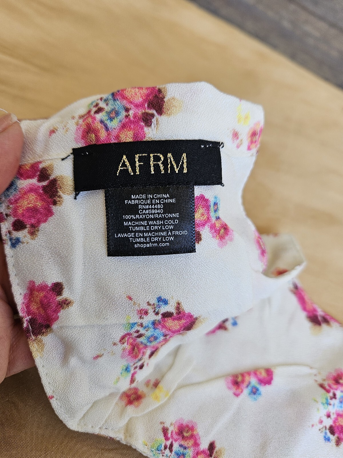 NEW AFRM Floral Face Mask