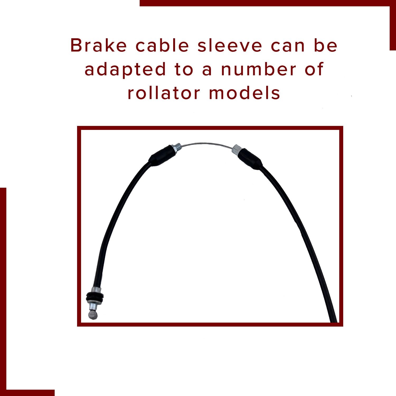 AlveyTech 34" Walker Brake Cable Replacement - for Most 1 Count (Pack of 1)