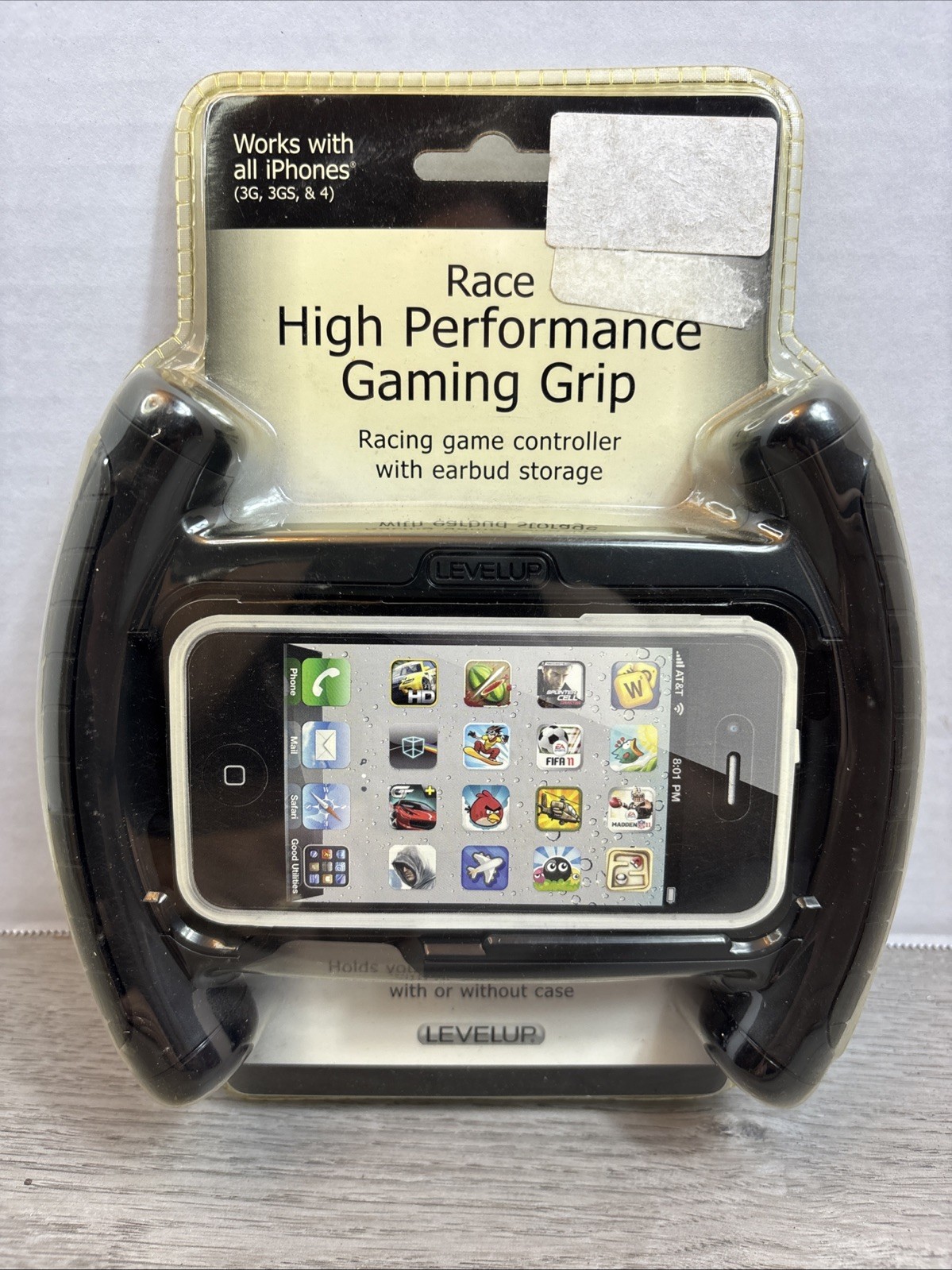 Levelup Race High Performance Gaming Grip Racing Game Controller iPhone 4 NEW