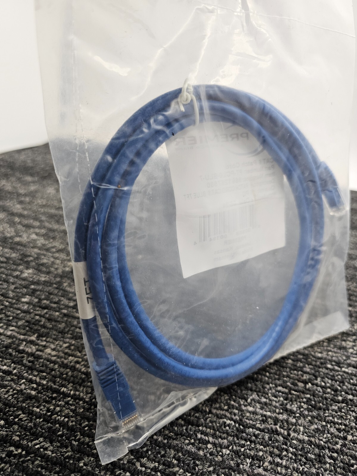 (QTY 5) Premier PT-PCL6-BLU-7 CAT6 Patch Cord Cable 7FT BLUE