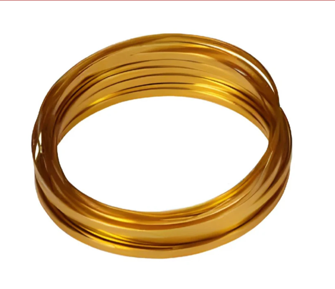OASIS Gold Flat Wire 3/16" x 32 ft 3-Pack Floral Craft Wire for Arrangements DIY