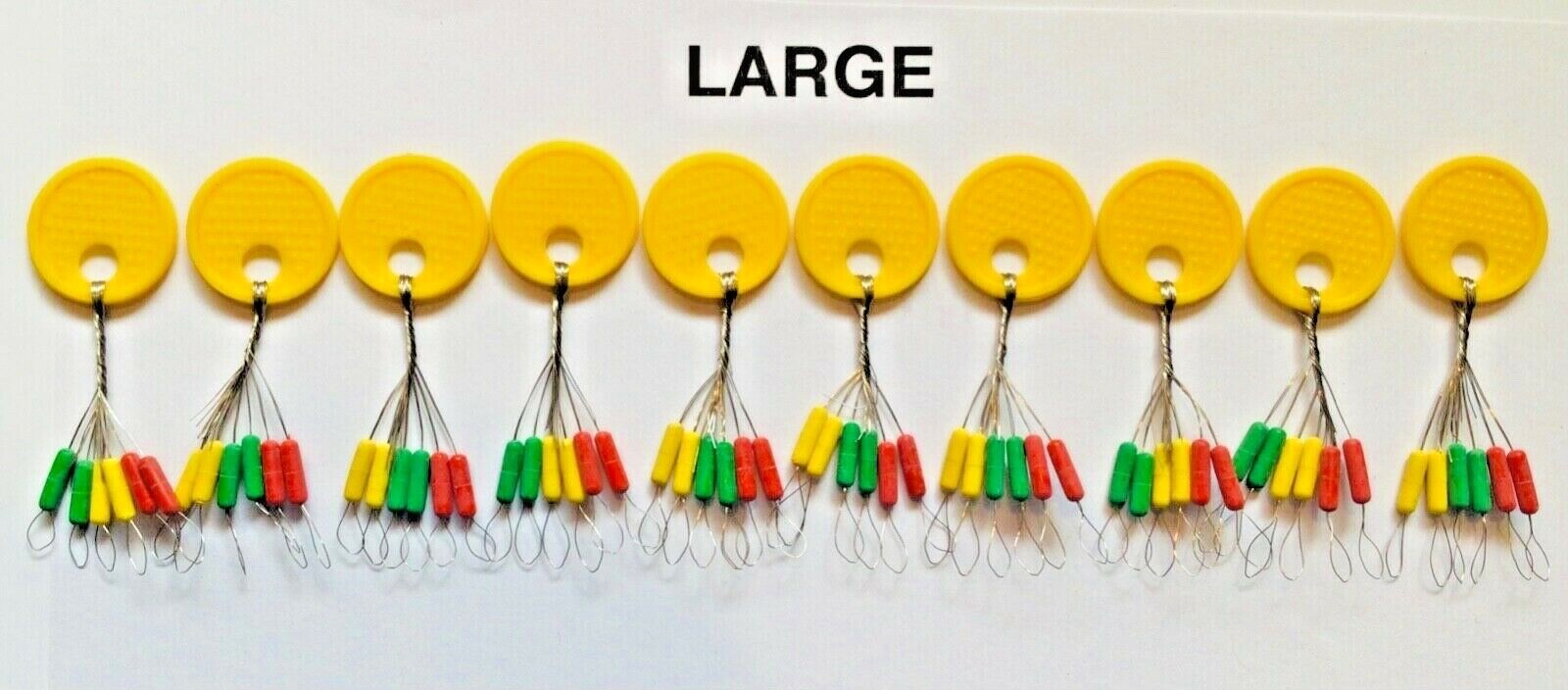 60 Large column Fishing Rubber Float Bobber Stops Pitch Sinker Brand new USA