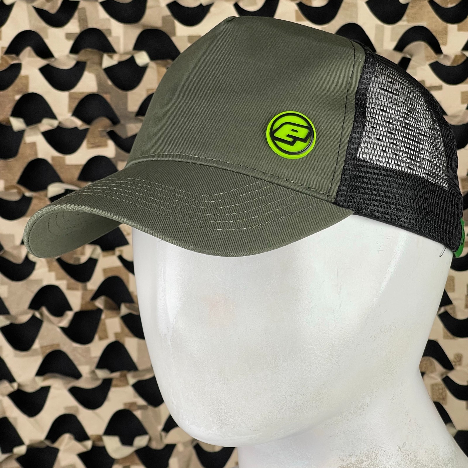NEW Planet Eclipse Duel Trucker Cap - Olive/Black