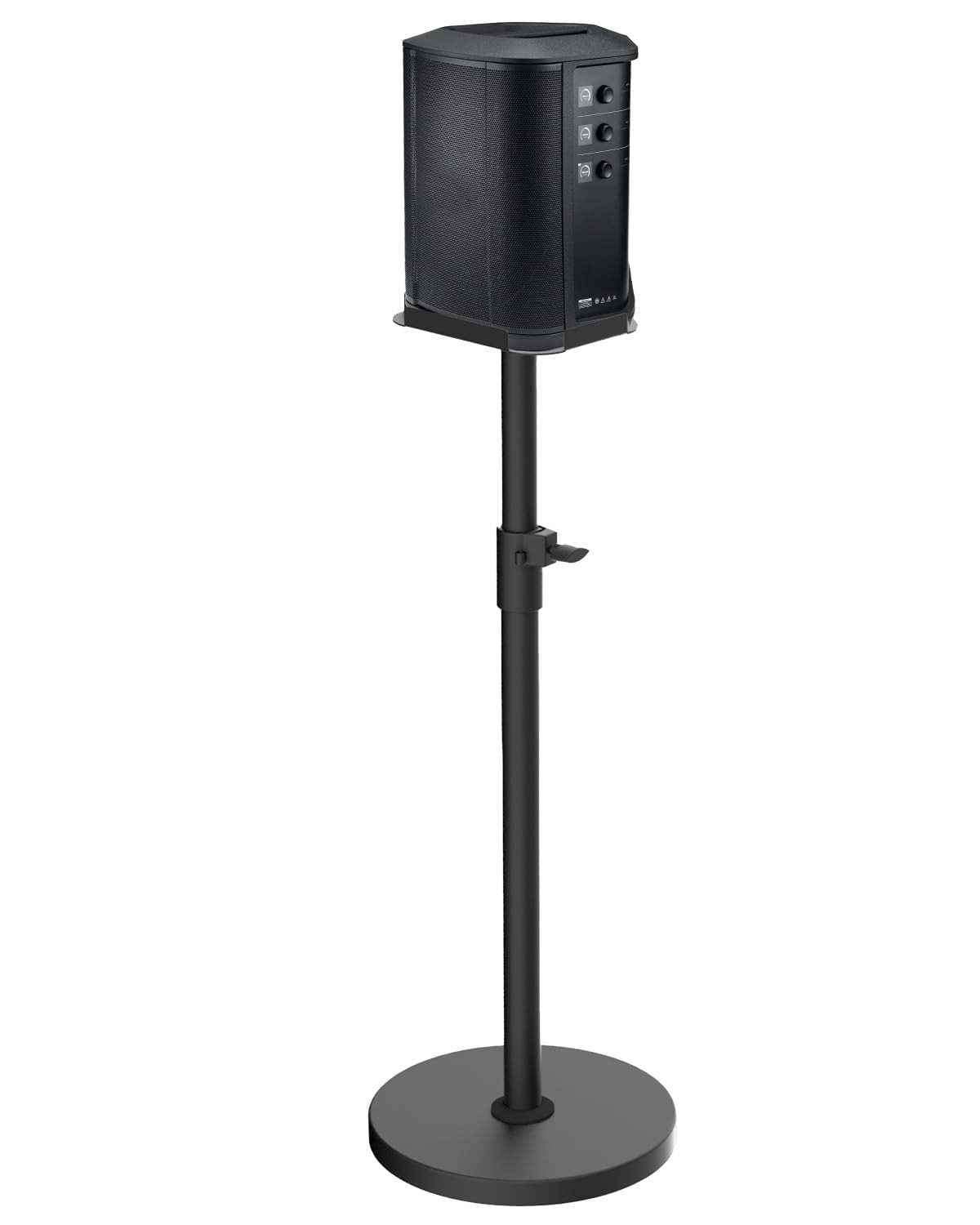 Height Adjustable Speaker Stand Bose S1 Pro Plus Floor 45"-54" Holds 20LBS Black