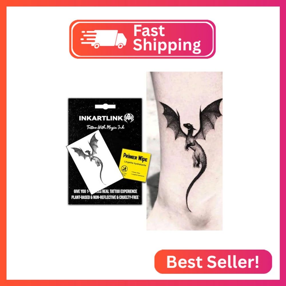 INKARTLINK Semi Permanent Tattoo Adult Art Design Waterproof Temp Tattoo Sticker