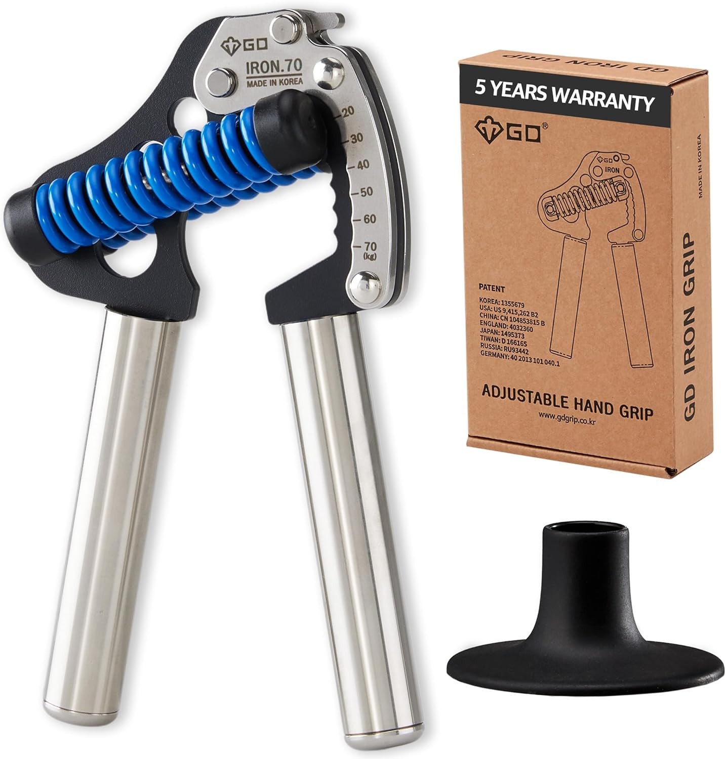 Adjustable Iron Grip 70 Hand Grip Strengthener for Wrist & Forearm Training