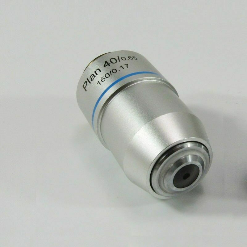 Universal RMS Thread PLAN Objective Lens 160/0.17 for Biological Microscope 1PC