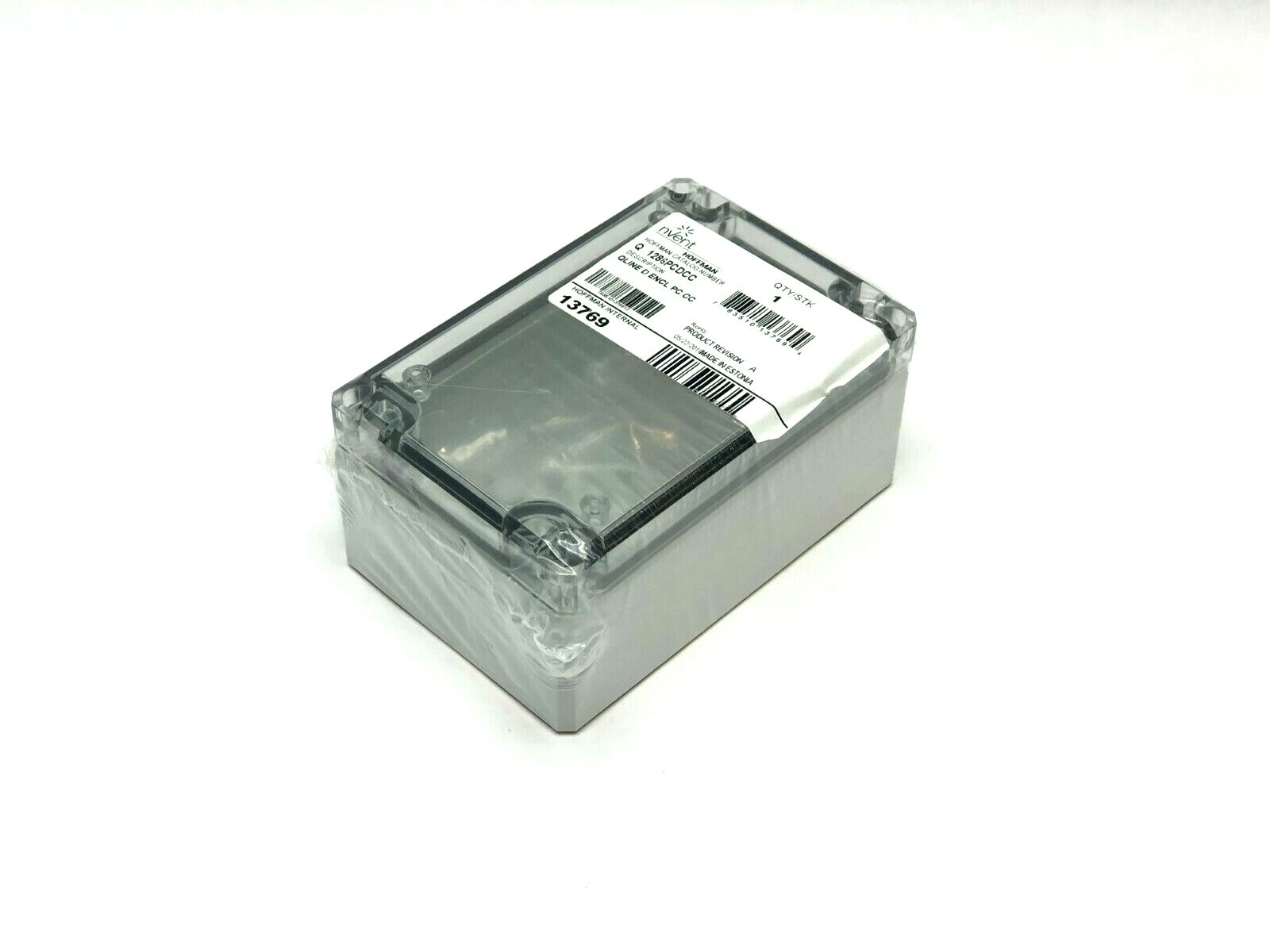 Hoffman Q1286PCDCC QLine D Type 4X 120x80x56mm Polycarbonate Clear Cover