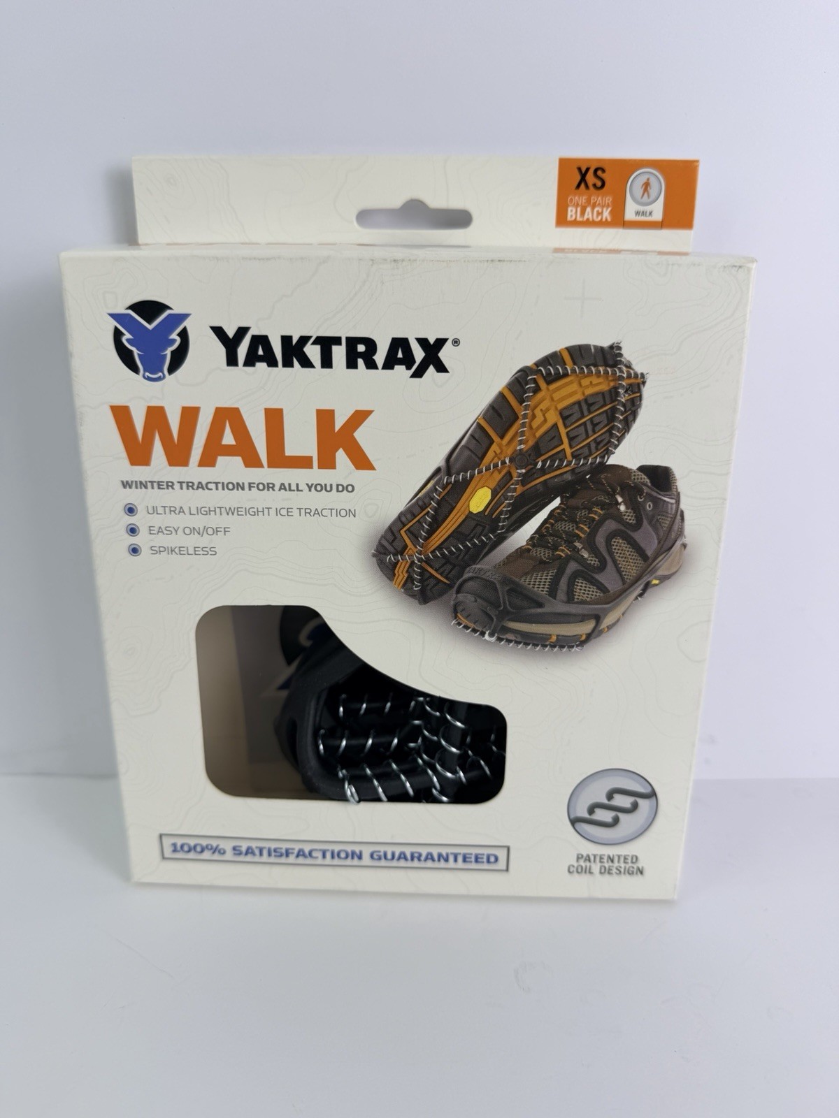 YakTrax Walk Winter Traction Device NEW Size Extra Small mens 1-4.5 womens 2.5-6