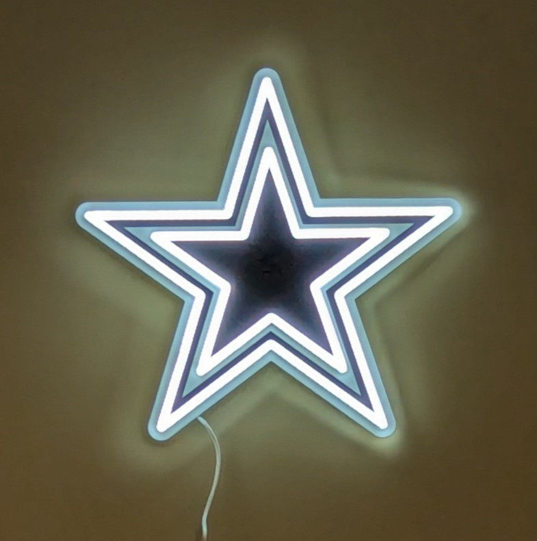 Dallas Cowboys - NEON LIGHT UP - LED Big Team Logo Sign - Free Shipping!