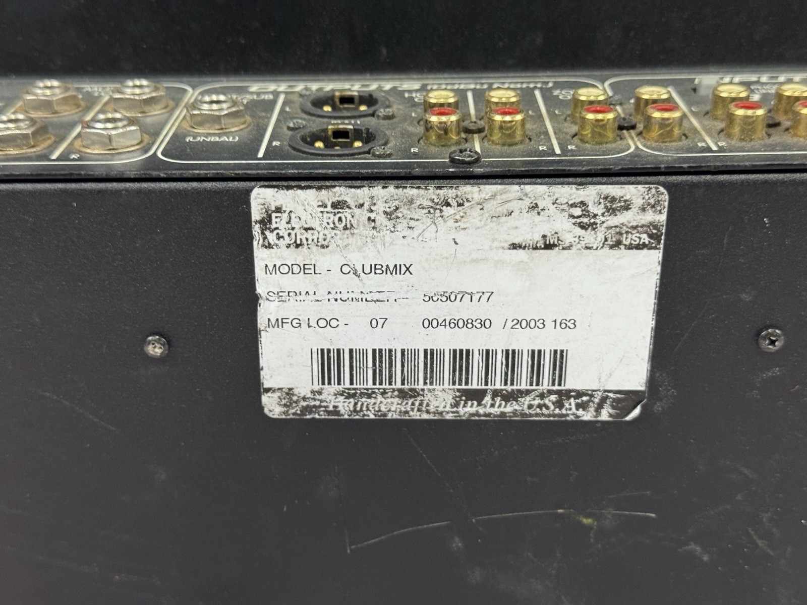 Peavey Club Mix DJ mixer