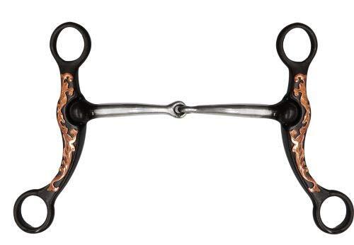 Showman 5.5" Brown Steel Bit w/ Engraved Copper Overlay