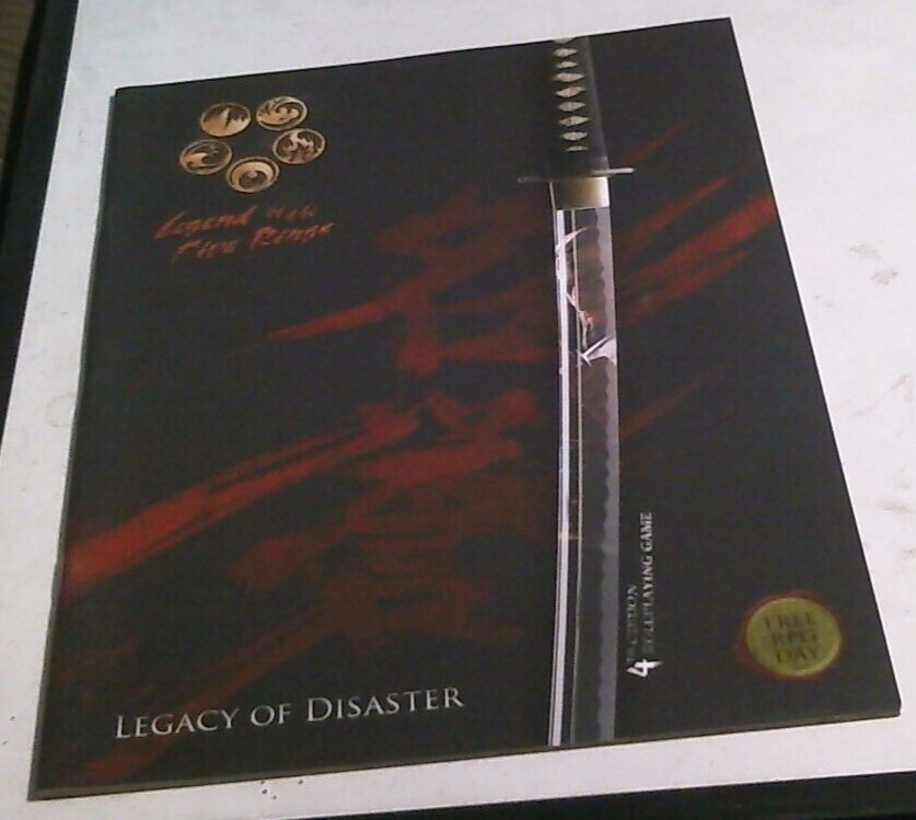 Legend of the Five Rings Legacy of Disaster LOT5R 4th ed. roleplaying game NEW