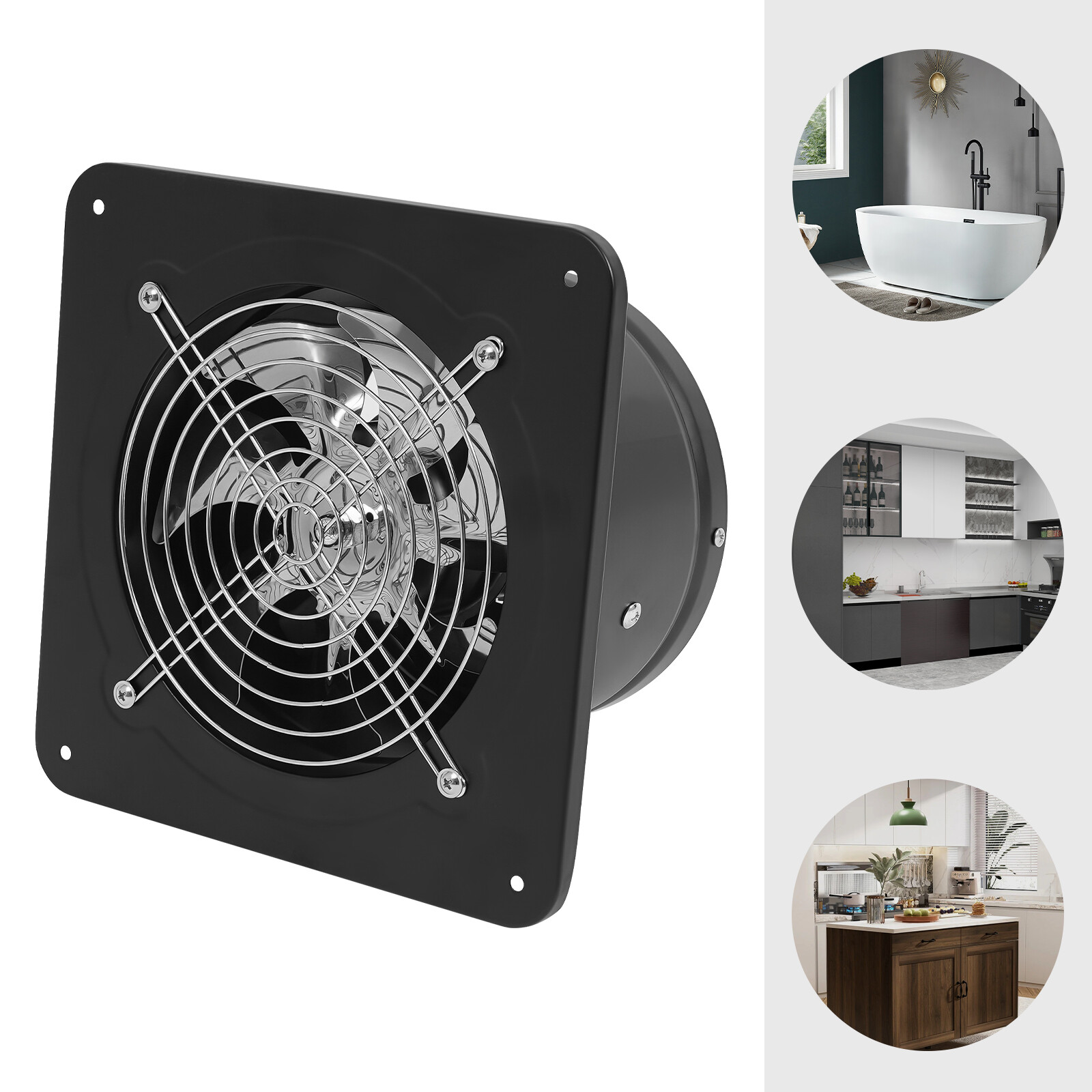 7 In Industrial Axial Exhaust Fan Ventilation Extractor Fan Air Blower 2800r/min