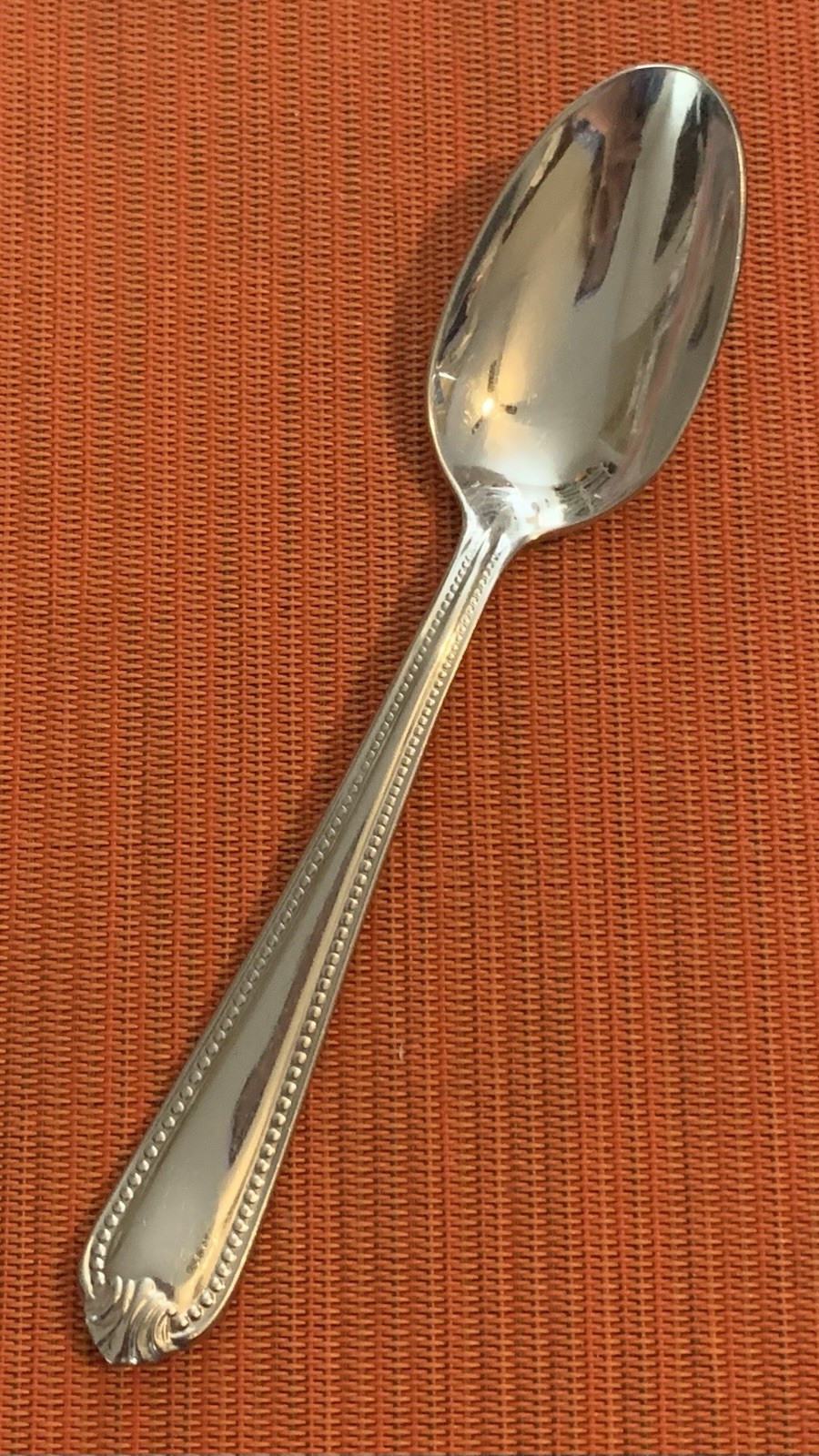 Lenox BEAD Pattern Glossy 18/10 Stainless Flatware TEASPOON 6-1/2” China