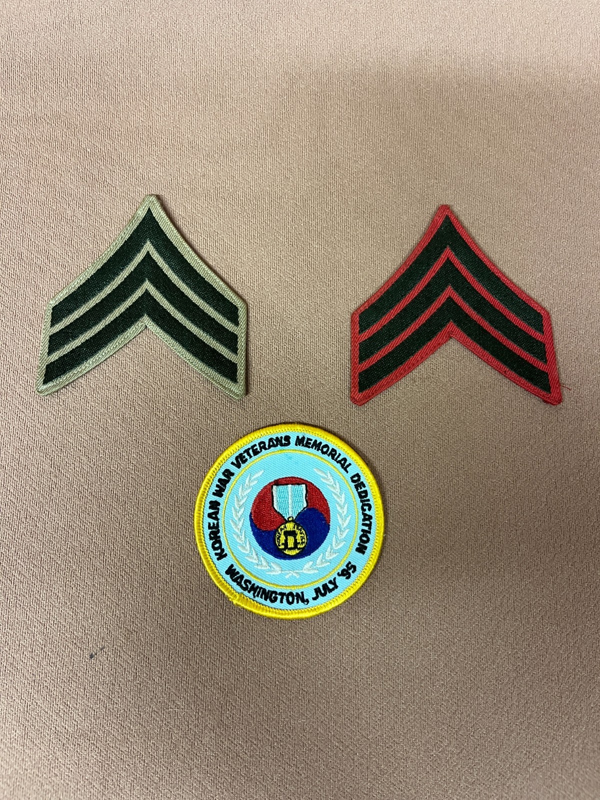 USMC Marine Corps Sergent Patches/Korean War Veterans Patch