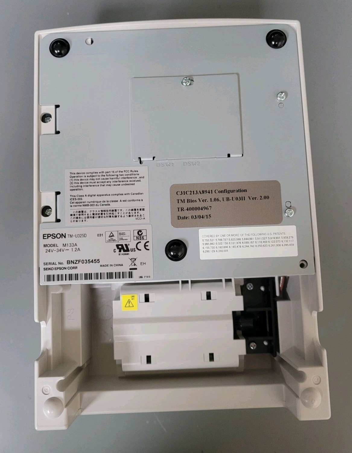 Epson TM-U325D Printer Dot Matrix - OPEN BOX