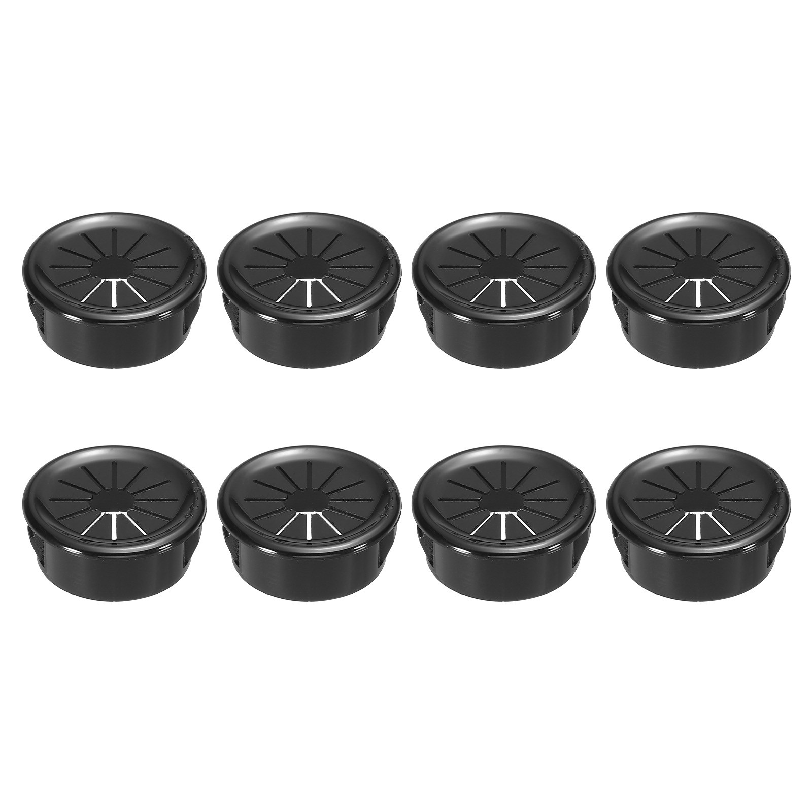 Bushing Grommet Protector Wire Hole Plug - 25mm Mount Dia / Black / 8 Pcs