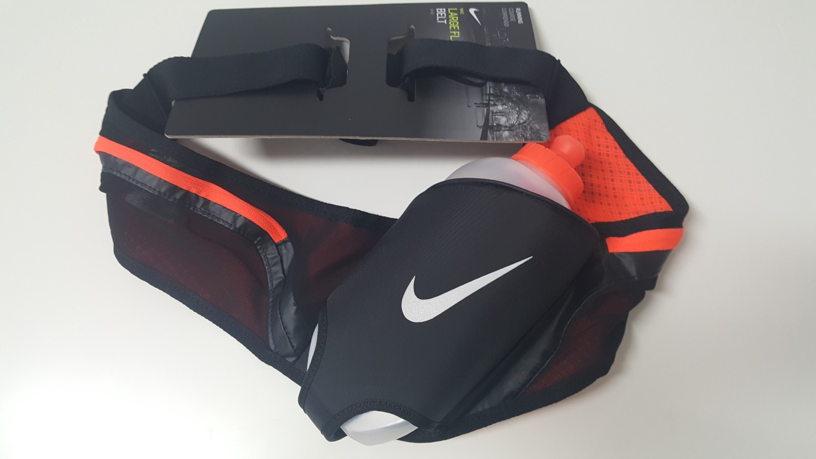 Nike Large flash belt 20oz Unisex Lava Red Black  Size OSFM 83431