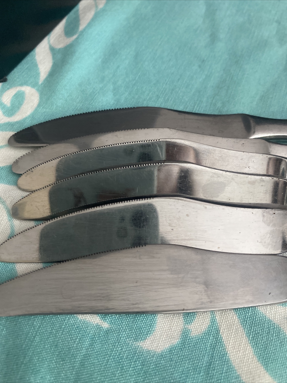 6 MONTEREY ~ Riviera Stainless Japan Dinner Knives Flatware