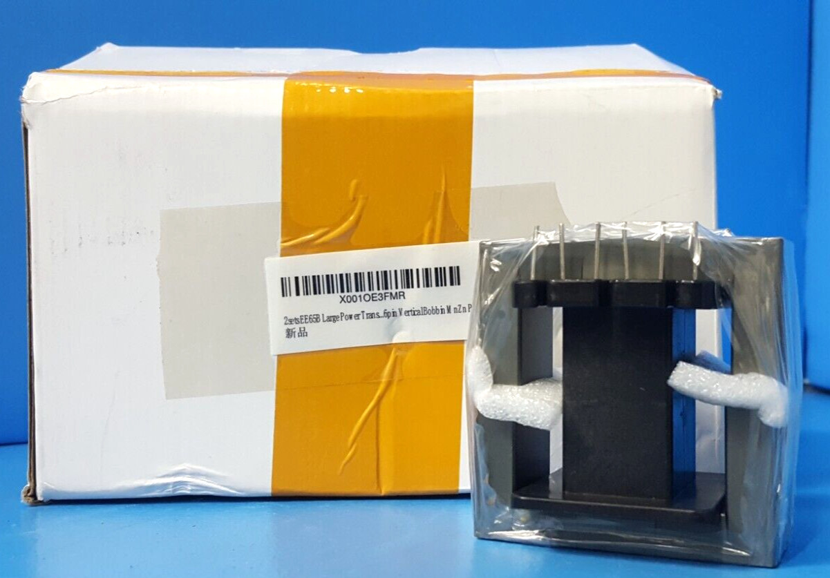 EE Ferrite + Coil Former, EE65B, PC40, HORIZONTAL FRAME, ( 6PINS+6PINS) (ONE PC)