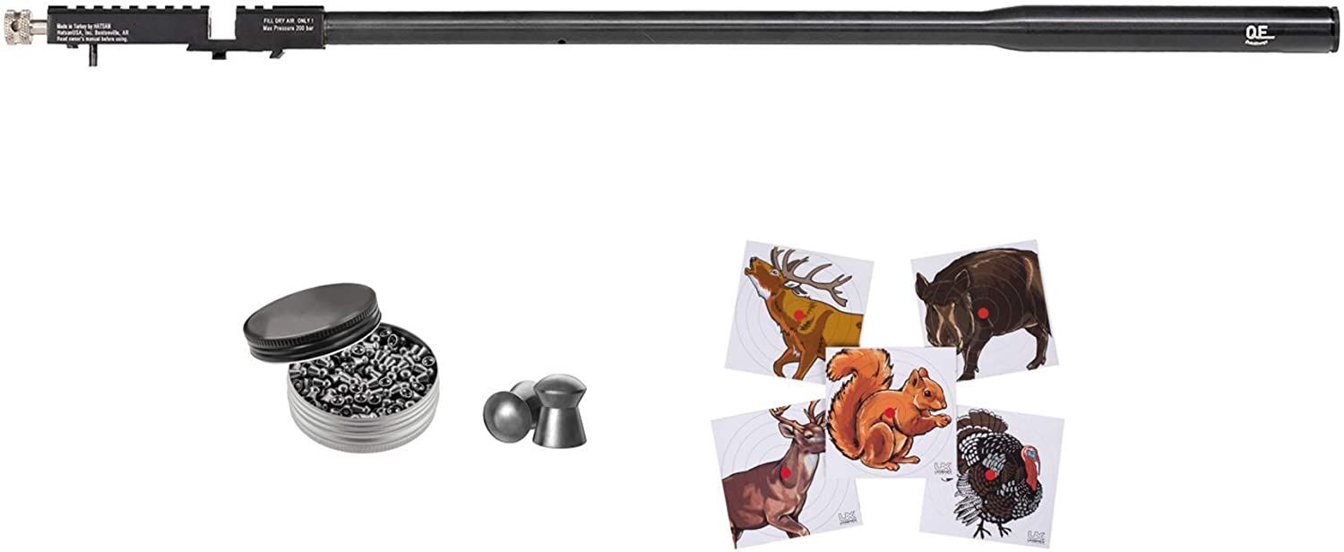 Hatsan Hydra QE Barrel Module .25 Cal for Air Rifle w/ Targets & Pellets Bundle