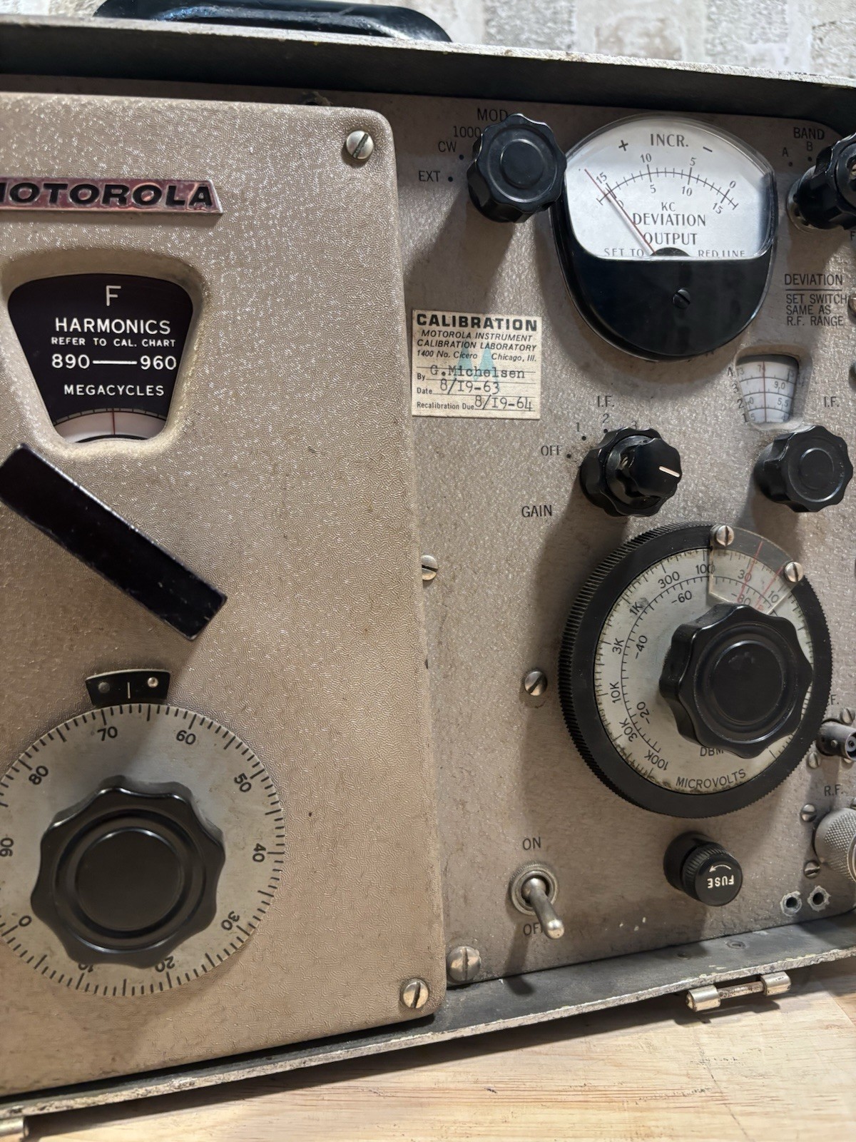 ⭐️Vintage Motorola Measurements Signal Generator⭐️Model T-1034-A⭐️Untested⭐️