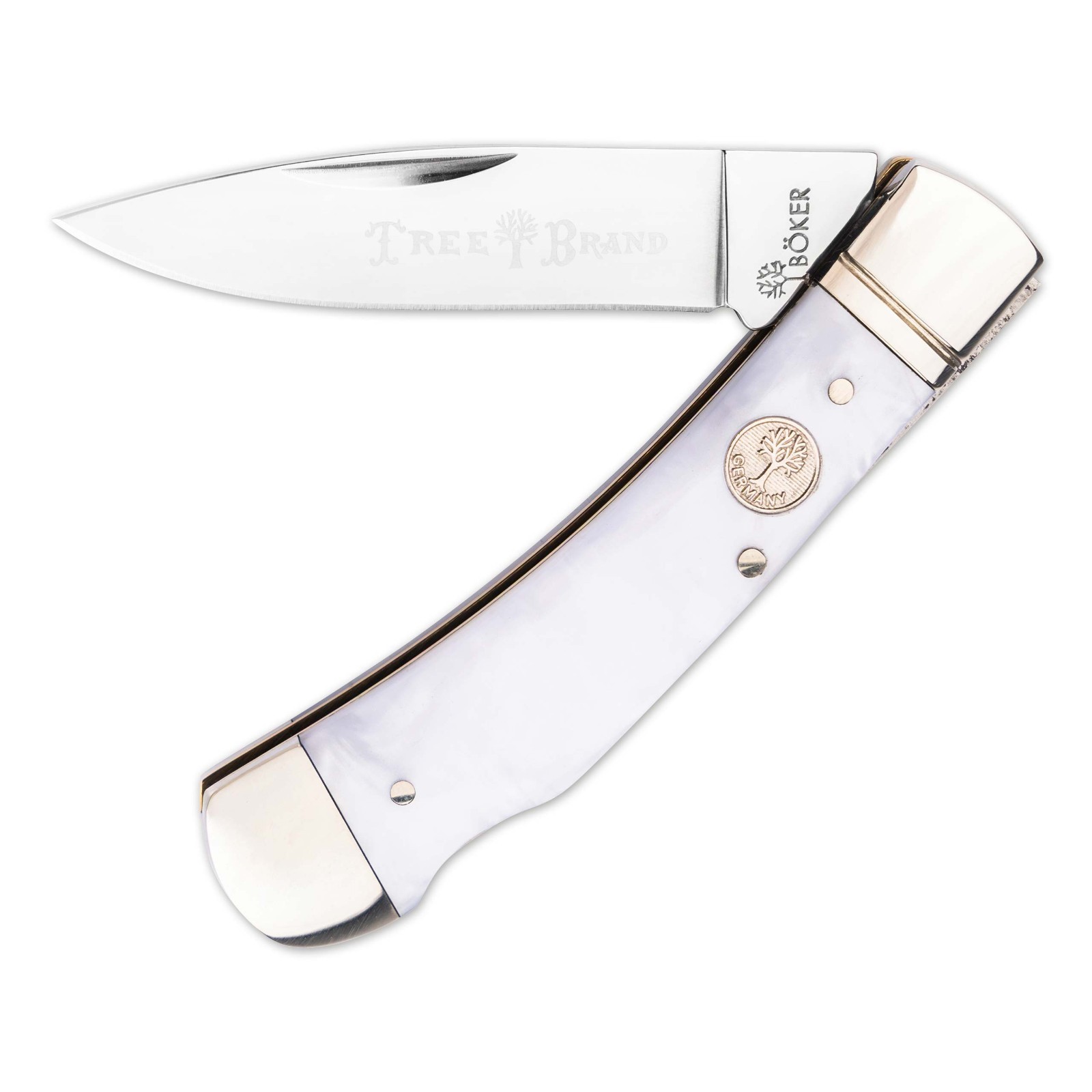 BOKER Treebrand Lockback Faux Mother Of Pearl Classic Folding Knife D2 110877