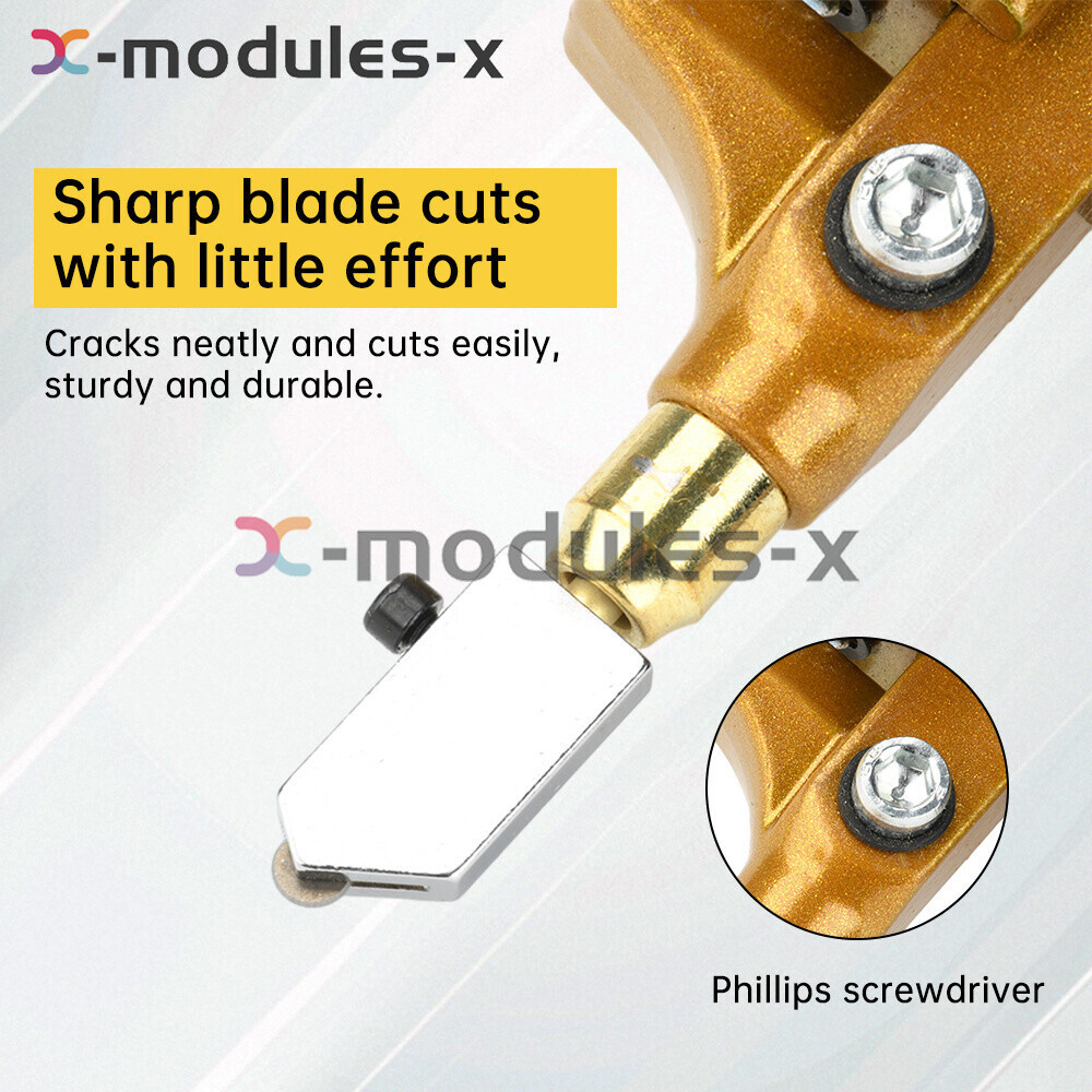 2 in 1 Tile Glass Cutter Professional Ceramic & Porcelain Cutting Hand Tool