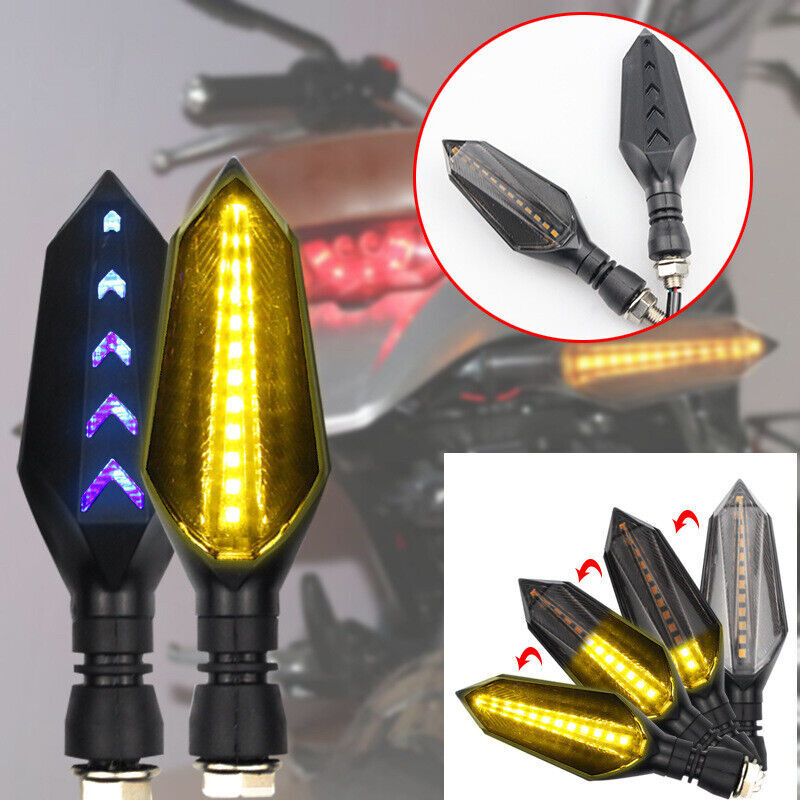 Flowing LED Turn Signals Blinker Light 2Pcs Fits Yamaha YZF R1 R6 R6S MT DRZ400