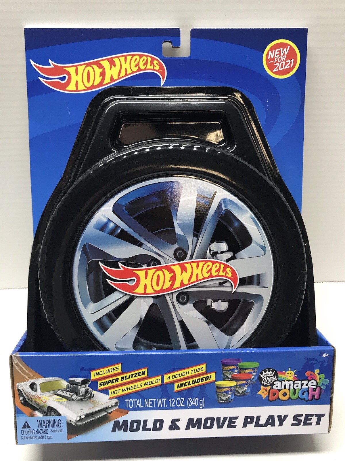 NEW Hot Wheels WeCool Mold and Move Playset w/ Amaze Dough