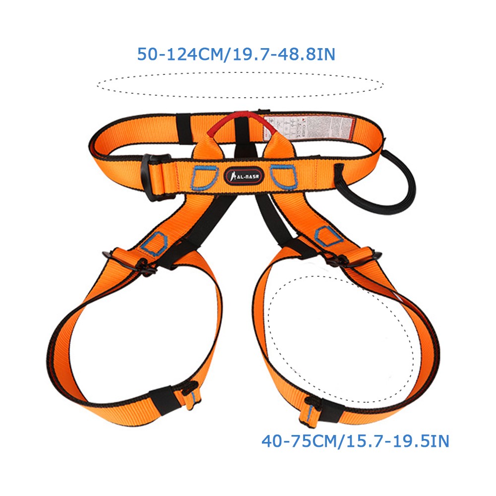 1 Strong Half-length Seat Belt For Emergency Rescue Climbing Safety NMZW