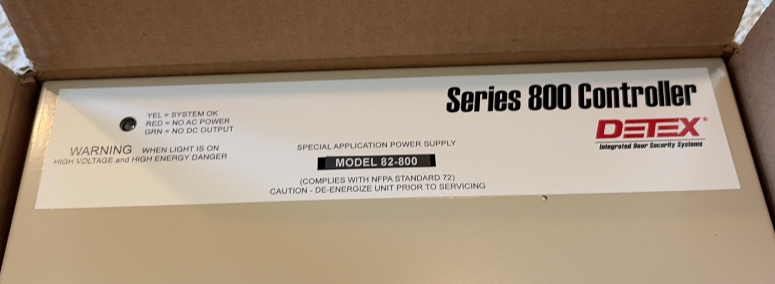 New Detex Series 800 Controller Integrated Door Security System 82-800