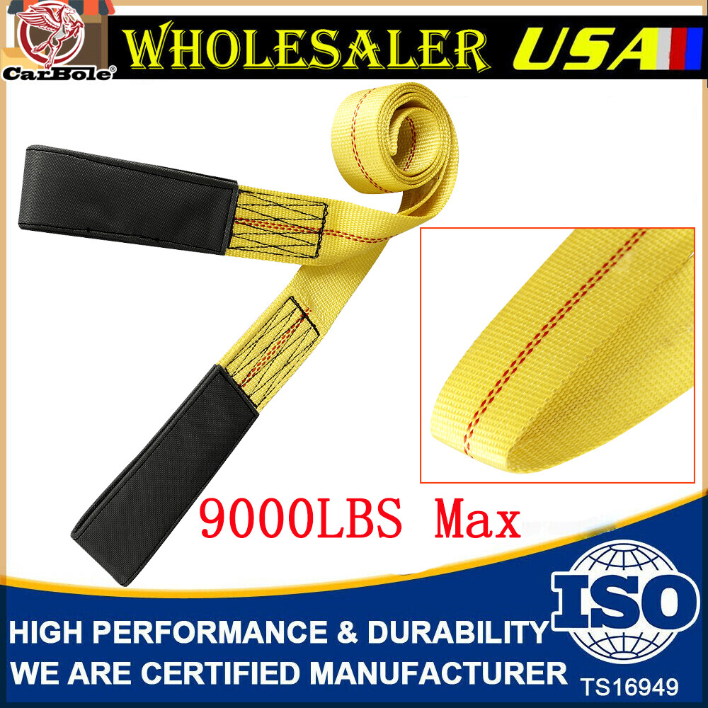 Lifting Slings Heavy Duty 2" x 6' FLAT Web Sling Lift Tow Strap Pull 3000 lbs